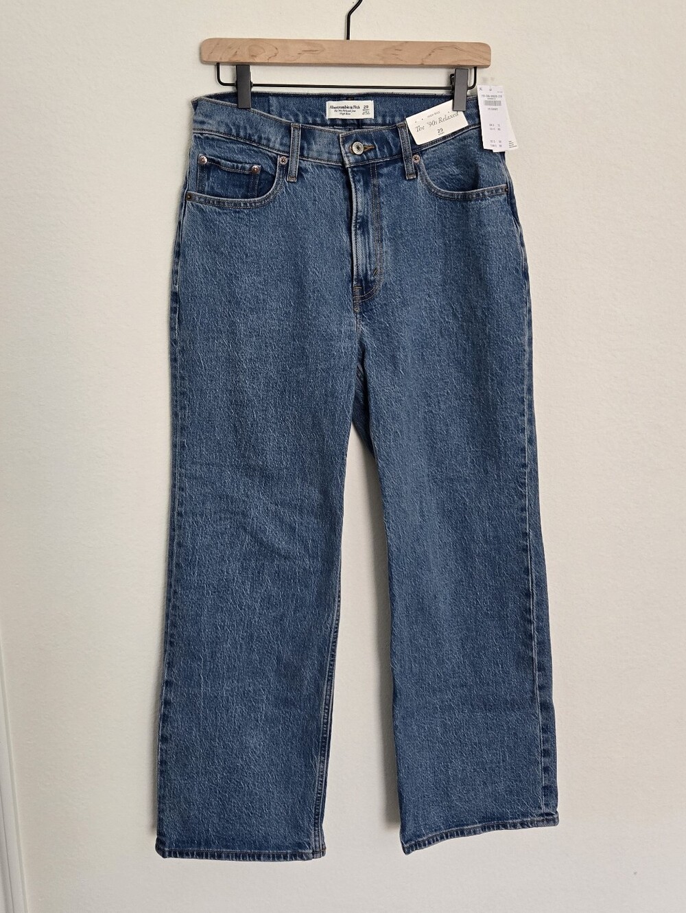 NWT Abercrombie & Fitch 90's Relaxed Jean Medium Marble